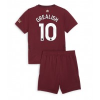 Manchester City Jack Grealish #10 Fotballklær Tredjedraktsett Barn 2024-25 Kortermet (+ korte bukser)